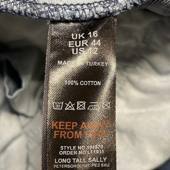 LONG Tall Sally high waist, wide leg jeans. - Picture 6 of 14